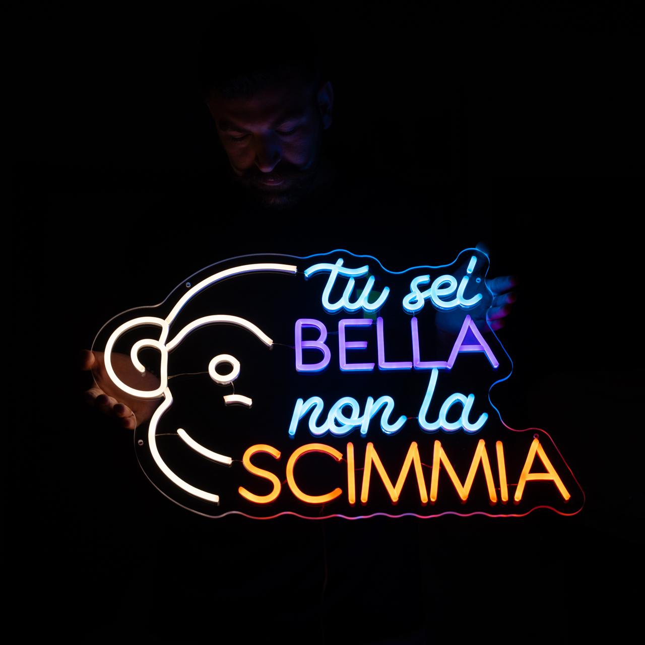tu sei bella non la scimmia